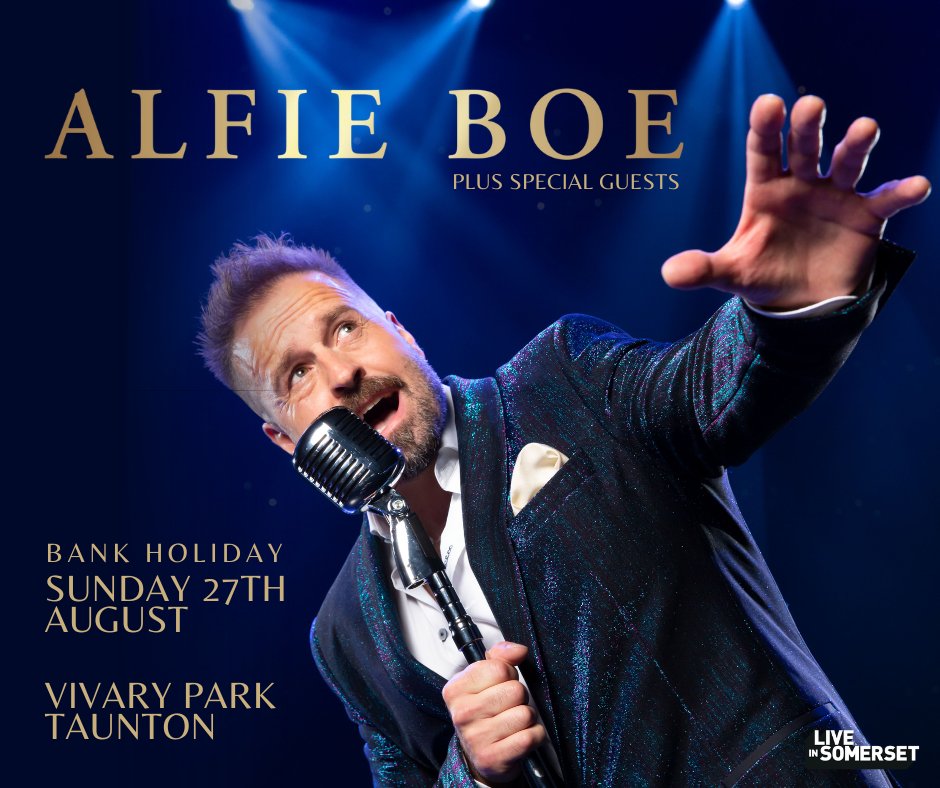 ⭐⭐⭐ Alfie Boe tickets are on sale at the Taunton Visitor Centre at 9.30 am tomorrow!!! Alfie bow will be at Taunton's Vivary Park Sunday 27th August 2023! visitsomerset.co.uk/taunton/whats-…