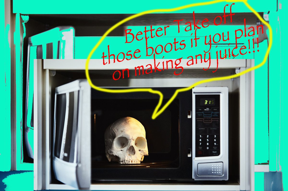 Better take those boots off if you plan on making any juice No. 3