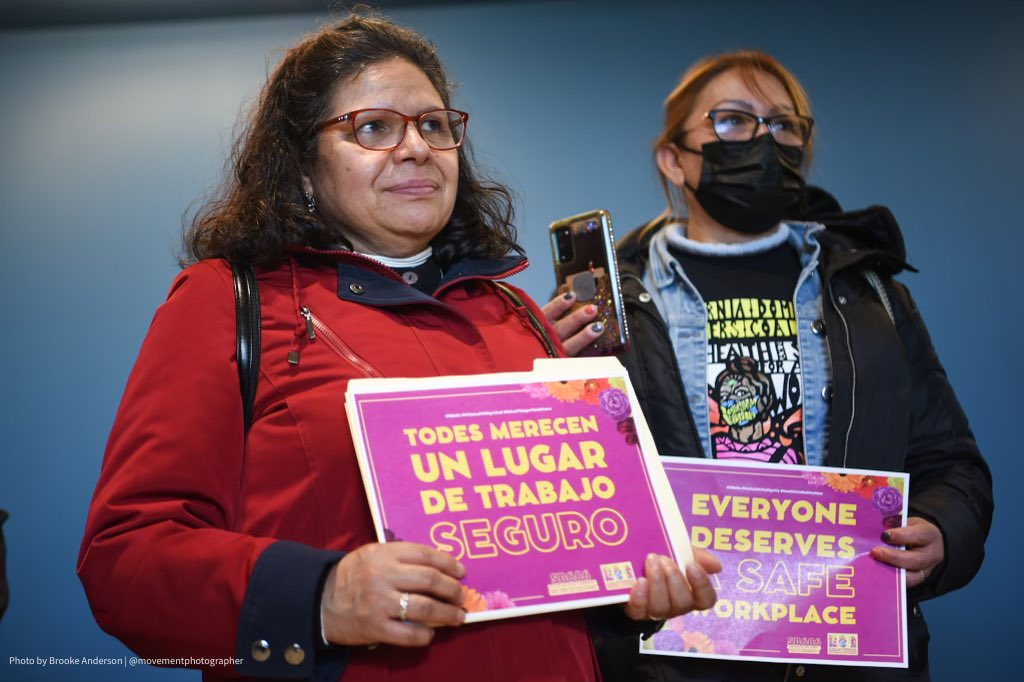 #SB686- For too long, the workers who care for CA families and homes have risked illness or injury on the job because of unjust exclusion from basic health and safety protections. 

Yesterday, domestic workers made it clear: Everyone Deserves a Safe Workplace! #HealthAndSafetyNow