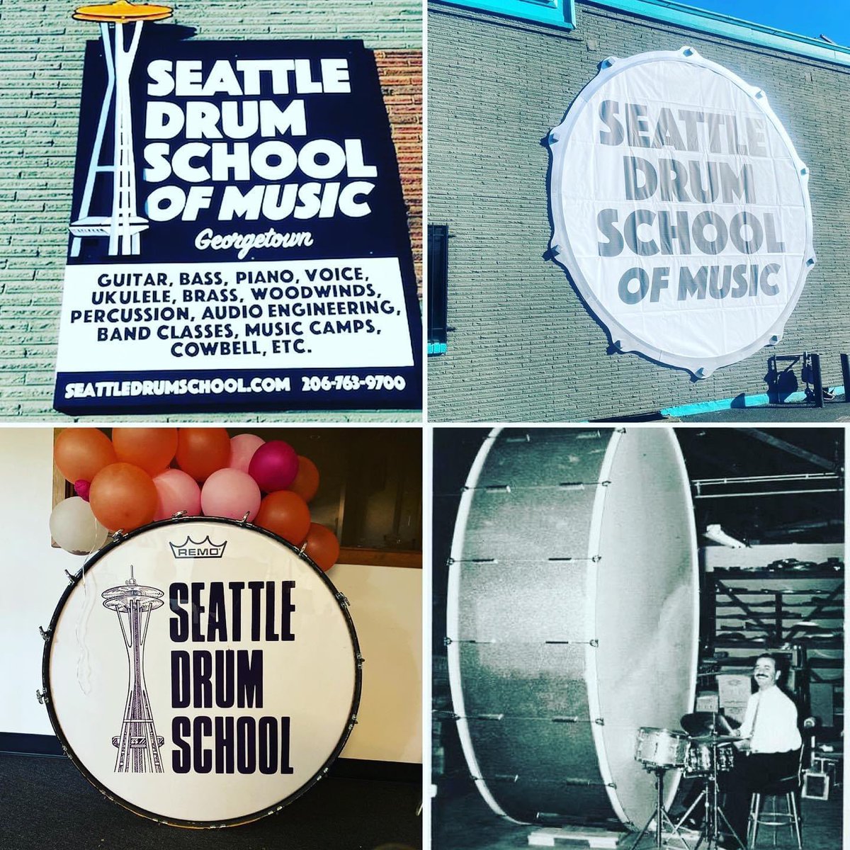 BIGGER DRUMS?!?
Okay!🥁🎶😄
SeattleDrumSchool.com
Family owned since 1986
#Seattle #musicschool #guitar #bass #piano #voicelessons #ukulele #brass #woodwinds #percussion #audioengineering #bandclass #musiccamp #cowbell and #drums #duh