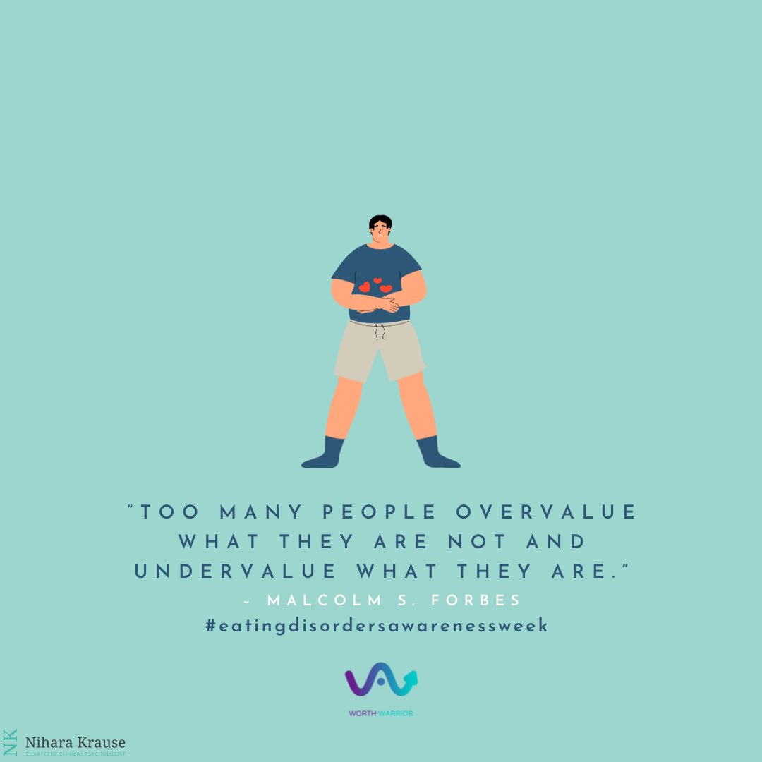 drniharakrause's tweet photo. In honor of @beatED's #eatingdisordersweek, try 'Dr Krause's Toothbrush thought.' When brushing your teeth in the morning reflect on this quote, put it into practice in the day and review it again when brushing your teeth at night. Have a look at stem4's @worthwarriorapp for more https://t.co/iTxbjv37Ht