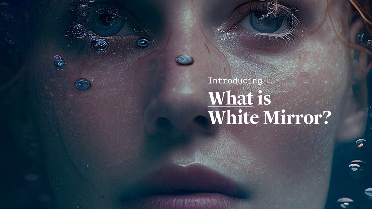 whitemirror_xyz's tweet photo. Creativity knows no boundaries. We are excited to officially announce #whitemirror -- a whole new level of film.

Read the press release here: https://t.co/PumM1PRgXz https://t.co/5uuihS8H0t