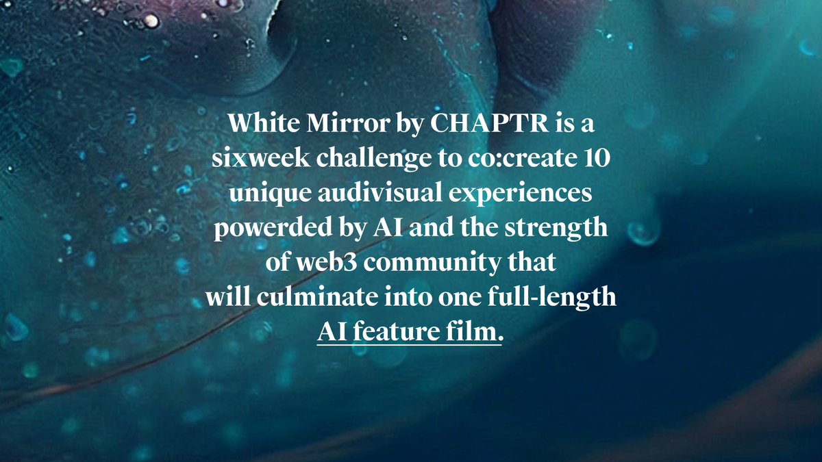 Creativity knows no boundaries. We are excited to officially announce #whitemirror -- a whole new level of film.

Read the press release here: bit.ly/white-mirror-p…