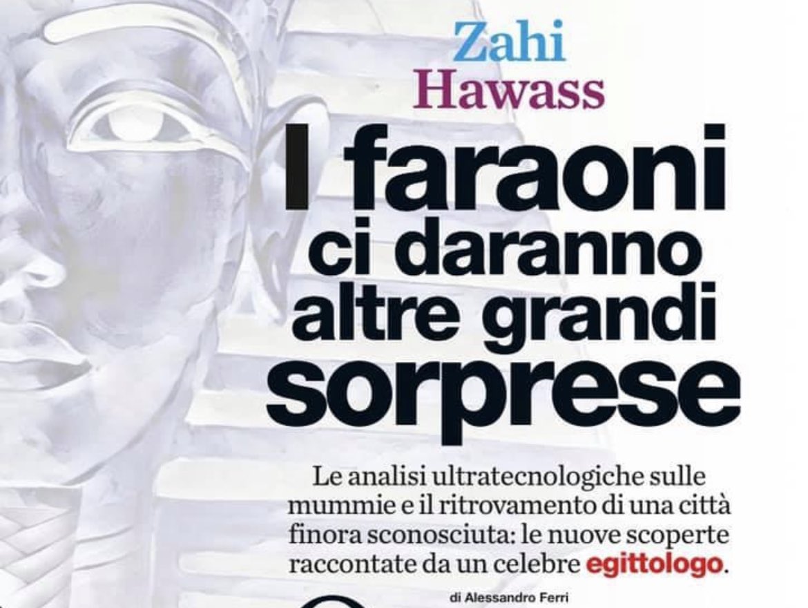 LorenzGiannini's tweet photo. Che #Hawass sia il più grande archeologo del mondo è cosa nota. Ma se non sapete chi è il vero Indiana Jones recuperate la bellissima intervista che @Ale_ferri1994 ha fatto per @Focus_it qualche anno fa. Tempo ben speso. https://t.co/KcsF3cRx6X