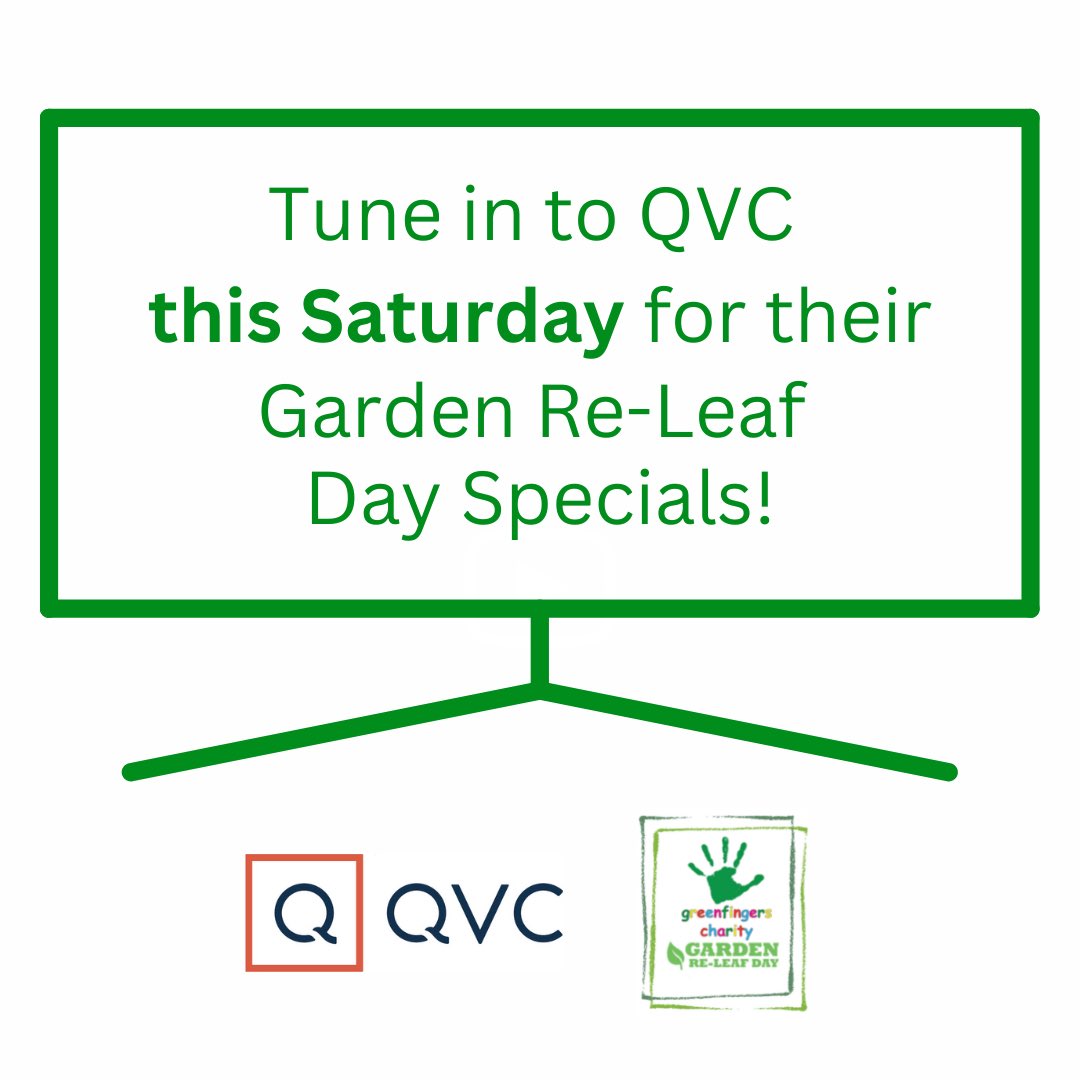 The build-up to #GardenReLeafDay2023 begins! 
<a href="/qvcuk/">QVC UK</a> will be kicking-off Garden Re-Leaf in style this Saturday with a series of special shows (9am - 3pm) each raising vital funds for @greenfingerscharity through a donation made with every purchase…Be sure to tune in! 💚