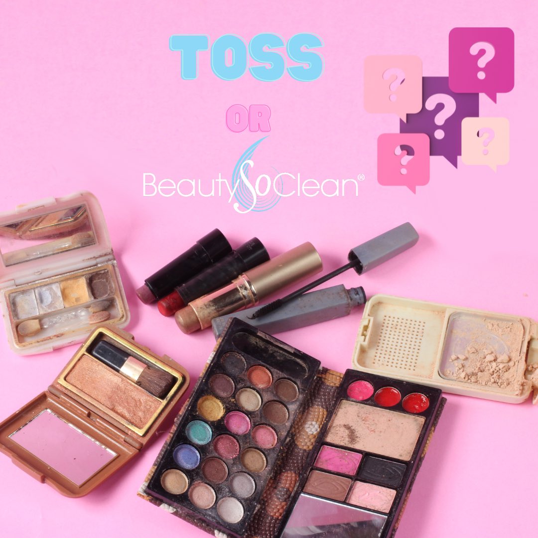 BeautySoClean's tweet image. While sanitizing your makeup helps extend shelf life, ingredients still go bad over time, and it is necessary to replace expired cosmetics! 

Power foundations and eyeshadows: 2 years 
Liquid foundation: 1-2 years 
Lipstick: 1 year 
Eyeliner: 3 months 
Mascara: 6 months