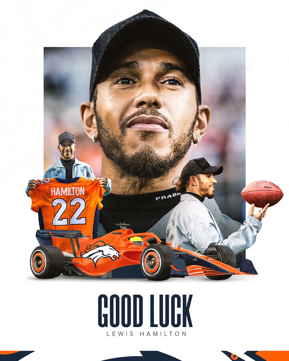 .<a href="/F1/">Formula 1</a> is back this weekend! 🏎

Best of luck to #Broncos Owner <a href="/LewisHamilton/">Lewis Hamilton</a> as he returns to the grid!