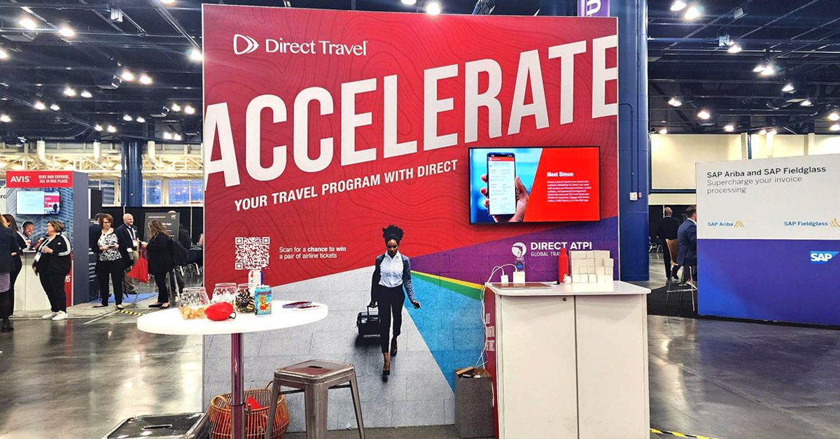 DirectTravelInc's tweet image. We enjoyed seeing everyone at #SAPConcurFusion this week and showcasing our solutions for accelerating your travel program. A big thank you to all of our clients and partners who stopped by! #WeAreDirect