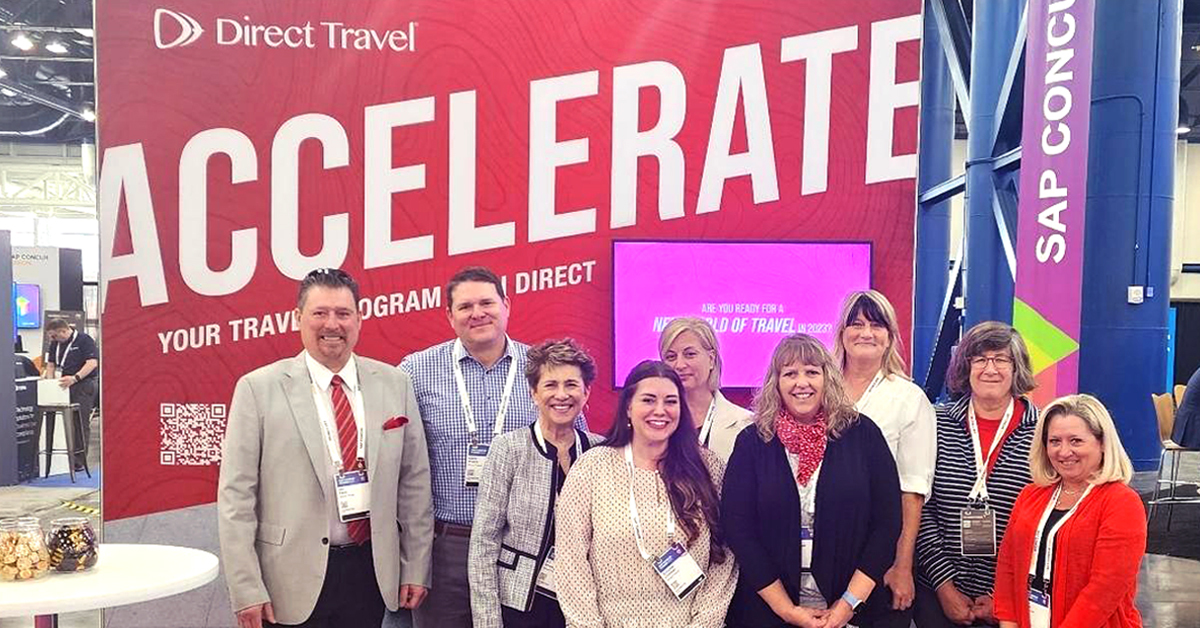 DirectTravelInc's tweet image. We enjoyed seeing everyone at #SAPConcurFusion this week and showcasing our solutions for accelerating your travel program. A big thank you to all of our clients and partners who stopped by! #WeAreDirect