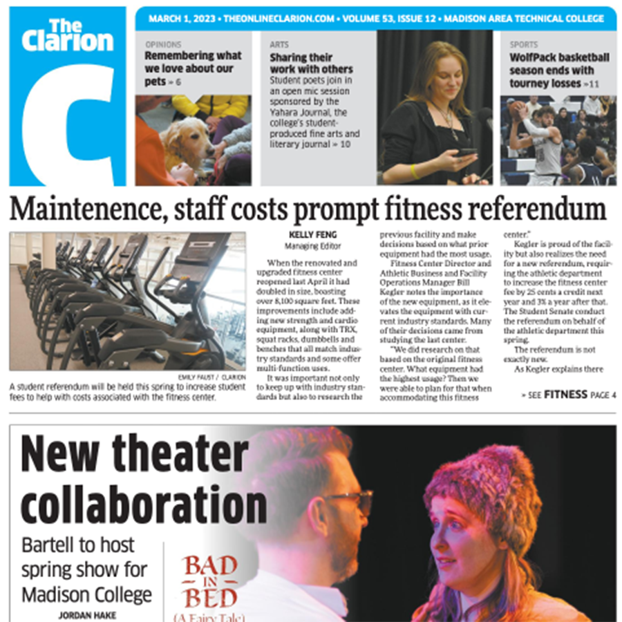 TheClarionMC's tweet photo. Our newest issue is on news stands around Campus and available online! Check it out!!
https://t.co/fCkRlYFiZK https://t.co/gBxLYE1Coj