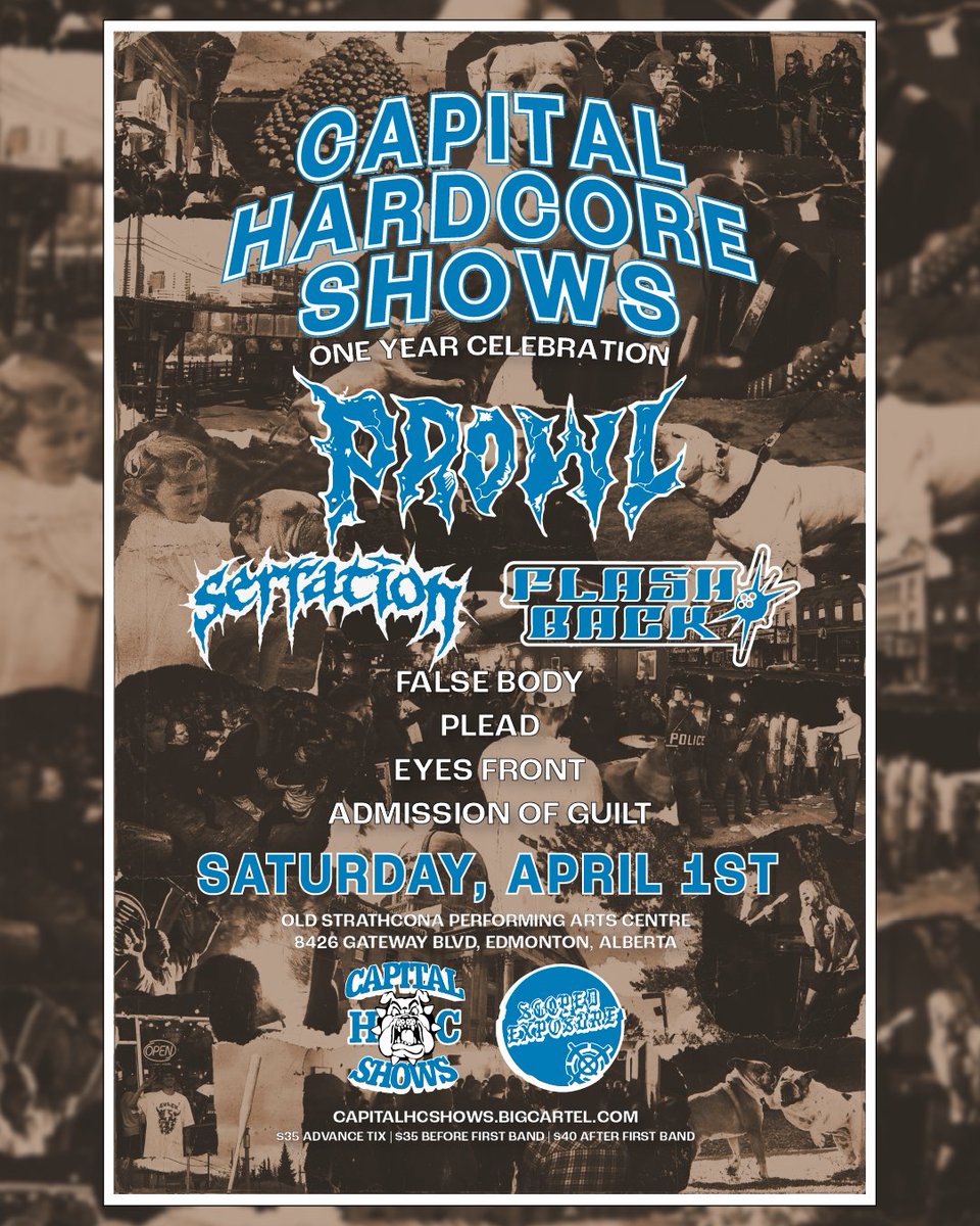 We're coming up to Edmonton again to play with <a href="/Prowlmtl/">Prowl</a>, <a href="/serrationhc/">serration</a>, <a href="/flash_back_nu/">Flash Back</a>, False Body, Eyes Front &amp; Admission Of Guilt 

see you April 1st YEG