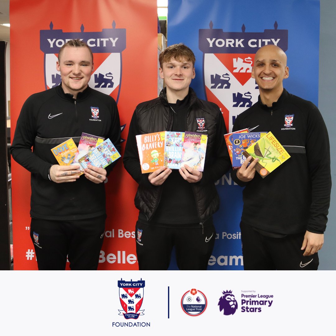 YCFCFoundation's tweet photo. Thank you to the National Literacy Trust and the @premierleague who have provided these books to support the children of York.
Let us know your favourite books and the books you're reading today!
#TeamYork #ReadingStars #NLT #WorldBookDay https://t.co/FlRAqTmLD4