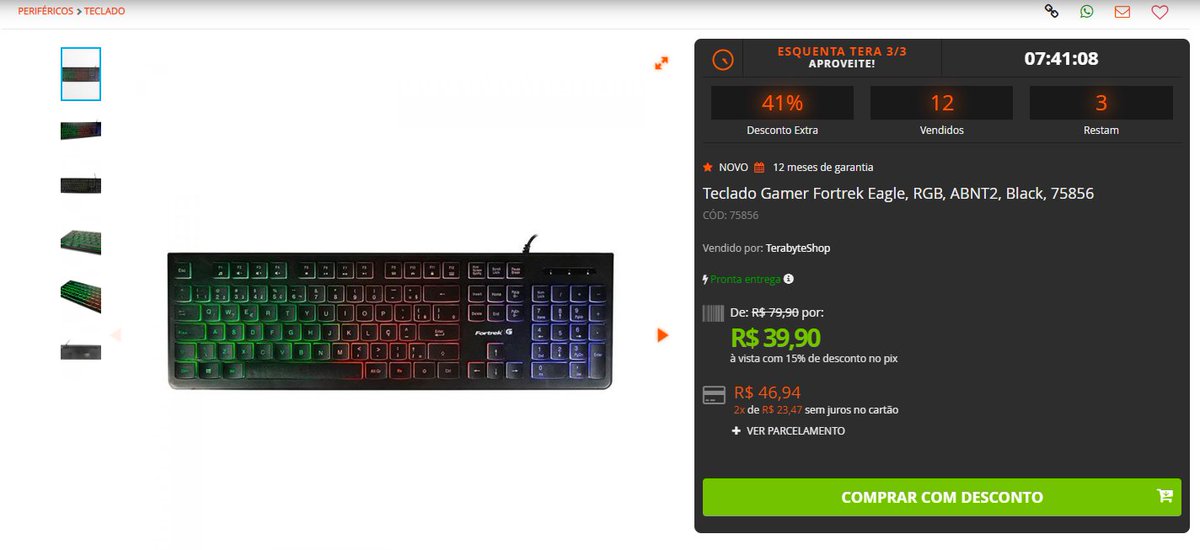 PromoLinkBR's tweet photo. ⌨️ REDRAGON Fizz K617 RGB Mini USB Teclado Mecânico Interruptor Vermelho Com Fio cabo destacável

🏷 por R$ 39,90 à vista com 15% de desconto no pix
🏷 ou em 2x de R$ 23,47 sem juros

 👉Acesse: https://t.co/gHd7UA4dtr

🛒 Loja: Terabyte
 #gamer #Teclado #oferta https://t.co/mvD7zXwaOU