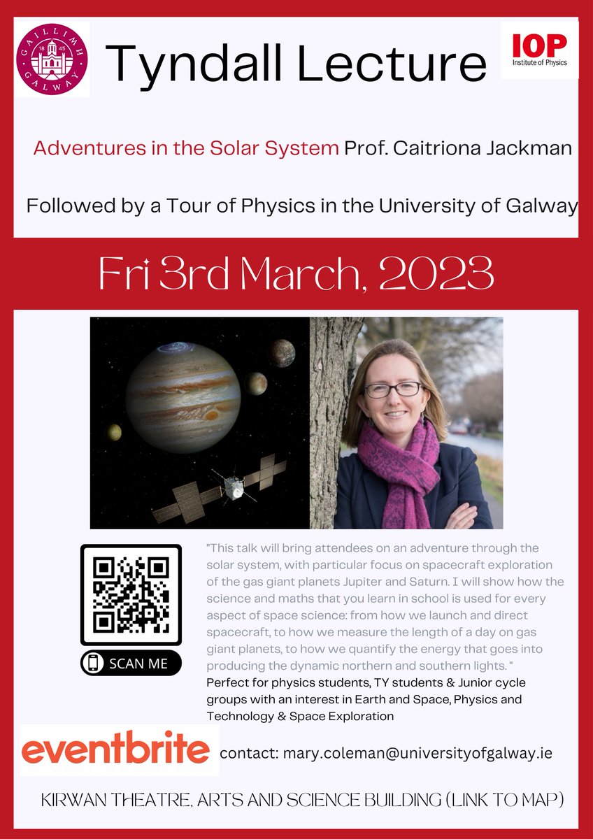 lizcoleman (@lizcoleman9) on Twitter photo Looking forward to the exciting <a href="/IOP_Ireland/">Institute of Physics Ireland</a> Tyndall Lecture tomorrow from Prof. <a href="/cm_jackman/">Prof. Caitriona Jackman</a> of @dublininstitute. We have a full house of secondary students and eager to show them around <a href="/PhysicsUofG/">Physics @ University of Galway</a>. Looking forward to the exciting <a href="/IOP_Ireland/">Institute of Physics Ireland</a> Tyndall Lecture tomorrow from Prof. <a href="/cm_jackman/">Prof. Caitriona Jackman</a> of @dublininstitute. We have a full house of secondary students and eager to show them around <a href="/PhysicsUofG/">Physics @ University of Galway</a>.