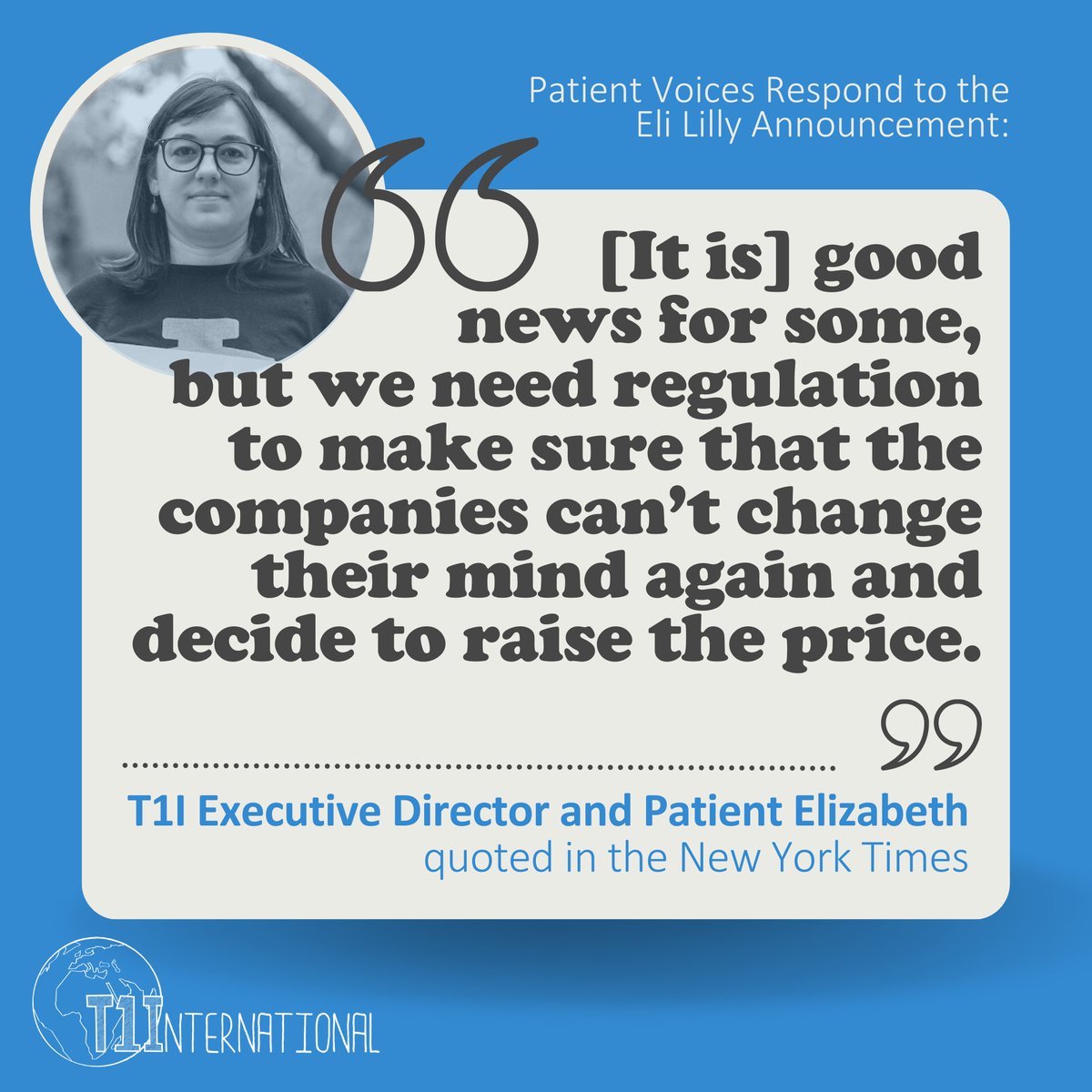 In the aftermath of yesterday's news, T1International and our allies worked to ensure that the voices of patients were receiving the attention they deserved. 

In the coming days, we'll share more stories, quotes, and press led by our team and others in the community!