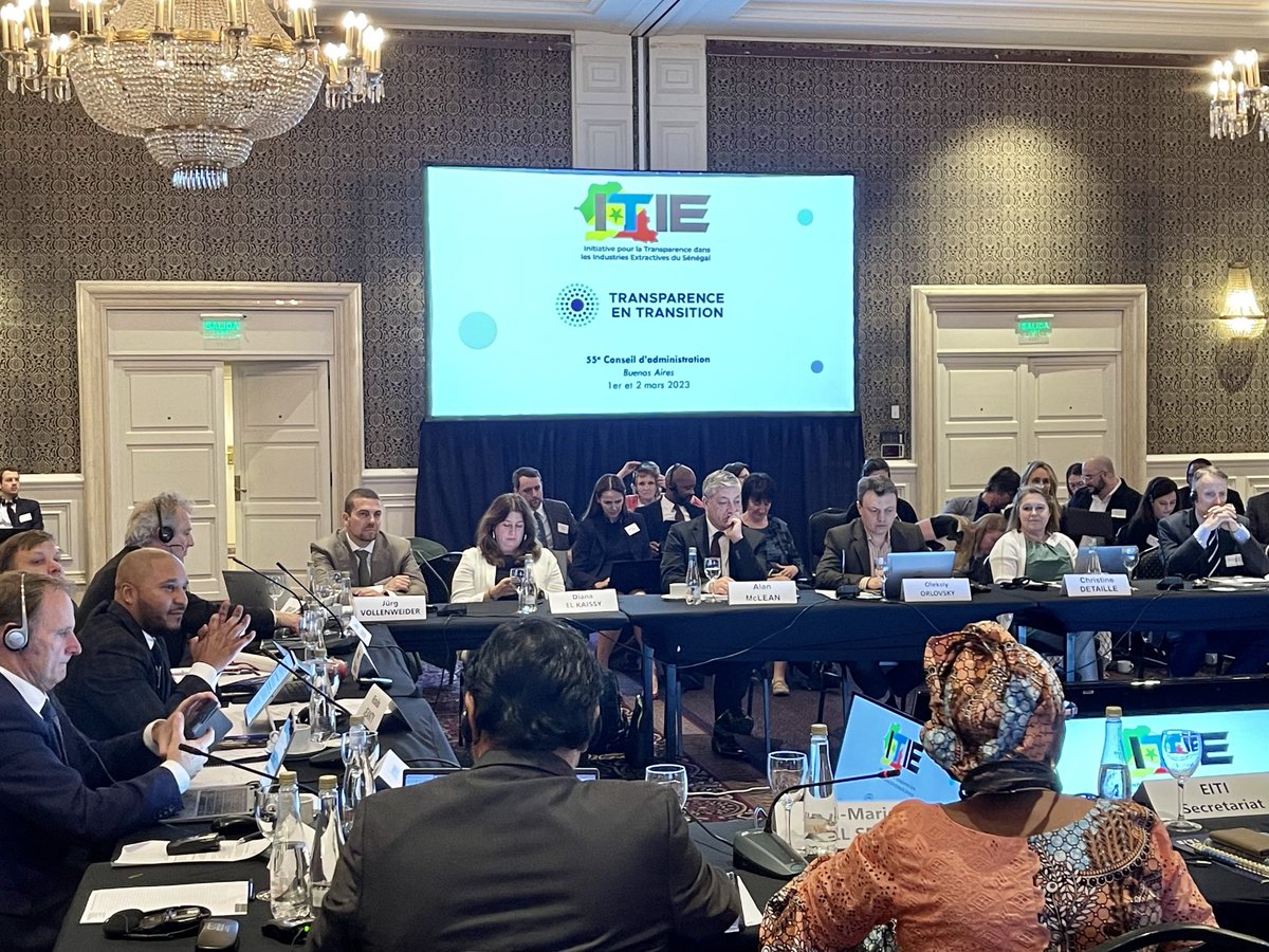 Itie_Senegal's tweet photo. ⁦⁦@AwaMCollSeck⁩ présente au Conseil d’administration ⁦⁦@EITIorg⁩ à #BuenasAires l’état d’avancement des préparatifs de la Conférence mondiale prévue à #Dakar les 13 et 14 juin au #CICAD ⁦@HelenClarkNZ⁩ #senegal #kebetu https://t.co/Azb9HYO21u