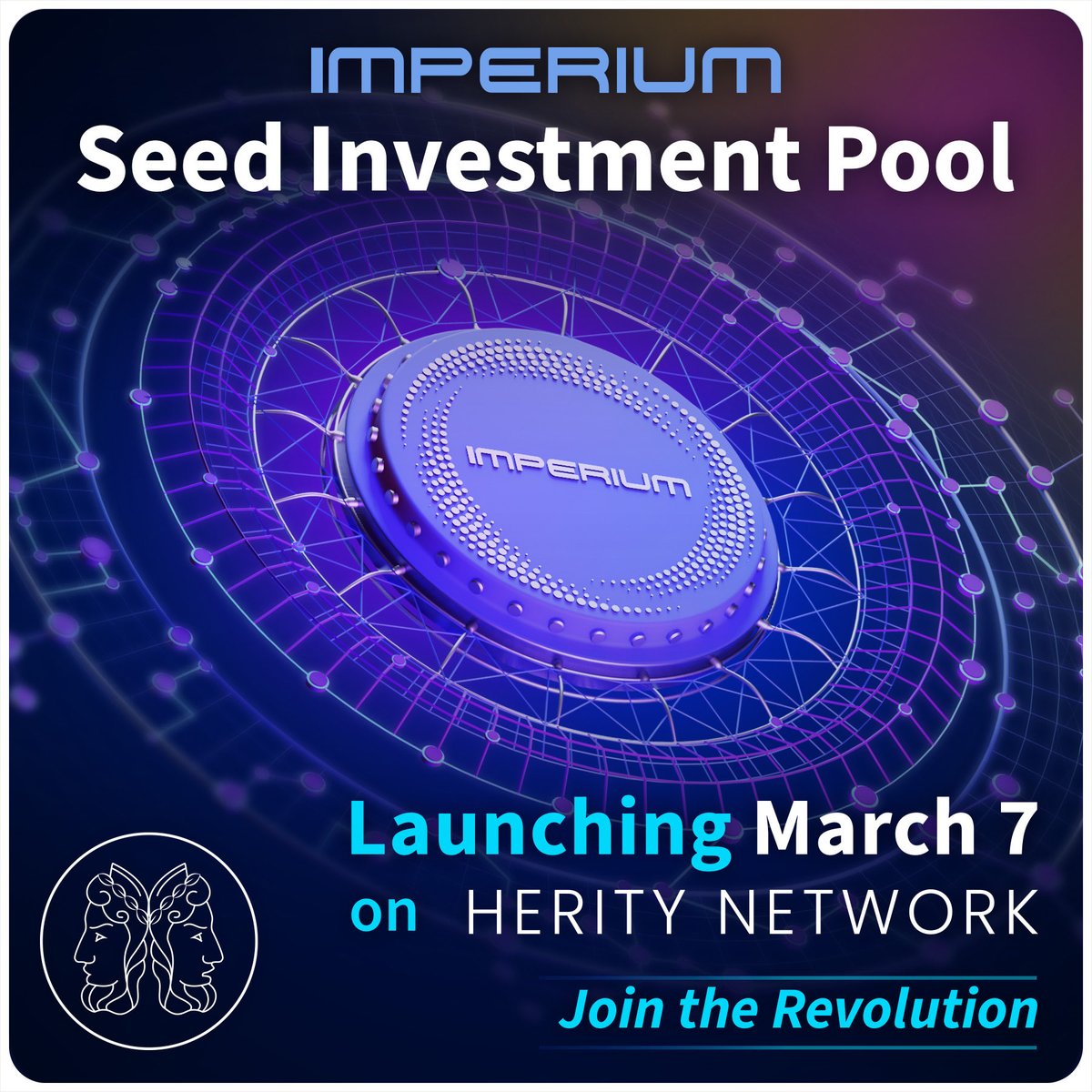 1/2 <a href="/imperiumindex/">Imperium #TheCryptoIndex</a> opens its gates to investors on Herityseed.io , March 7 at 18:00 (UTC)! 

@Imperium #TheCryptoIndex that will seize the future of Crypto. 

Enter the seed pool to buy LEX token at the lowest possible price via HeritySeed. 

More👇
