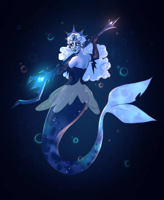 Here's another drawing of Black Pearl cookie!She's such a queen #cookierun #cookierunkingdomfanart #blackpearlcookie  