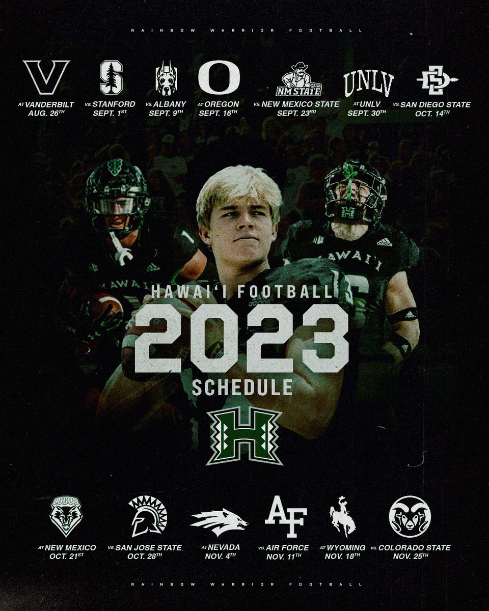 HawaiiFootball's tweet photo. Here! We! Go! 🗓🏈

➡️ https://t.co/Ha9OiRkswp

#GoBows #BRADDAHHOOD https://t.co/3DdpND69Ln