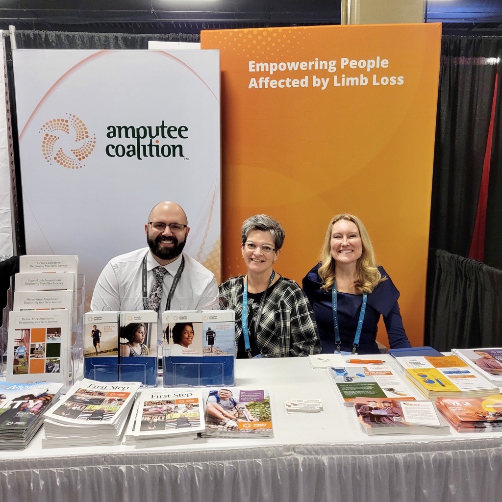 We are excited to be in Nashville at the 49th Academy Annual Meeting & Scientific Symposium hosted by American Academy of Orthotists and Prosthetists! #AAOP2023
Come say hi! Find us at booth 1206 in the Exhibit Hall and learn more about our initiatives.
#amputeecoalition