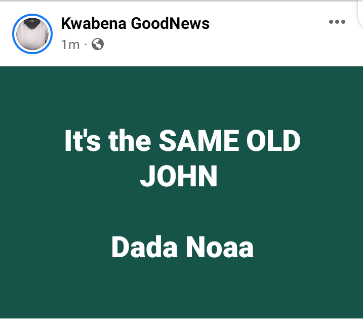 KGoodNews_'s tweet image. #SameOldJohn 3nfa