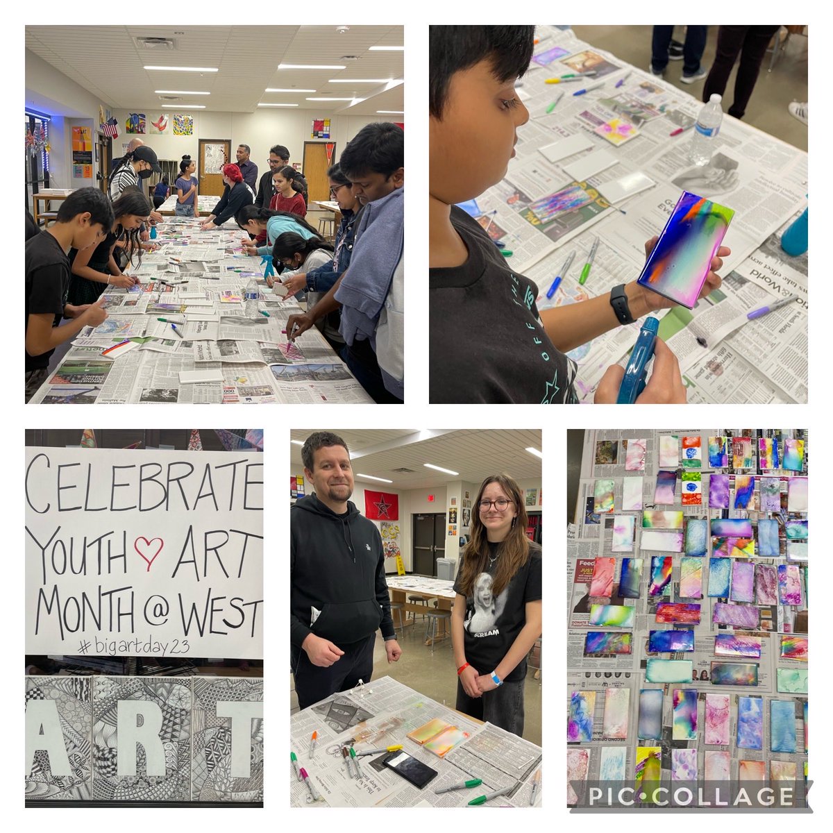 gailcary's tweet image. Had a great time at our Open House celebrating YAM and Big Art Day. #bigartday23 ⁦@TXarted⁩ #westfam