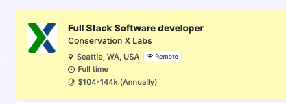 GoodTechnically's tweet image. Check out this #techforgood position at @conservationx,  a technology and innovation organization that creates and incentivizes innovative solutions to end the Sixth Mass Extinction! 

More: technicallygoodjobs.com/job/848509-ful…