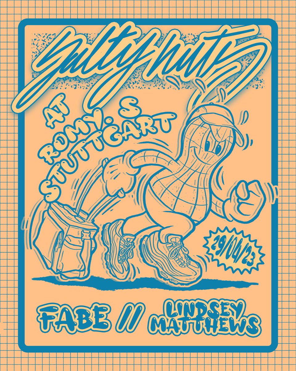Salty Nuts showcase at ROMY.S in Stuttgart. I’ll be playing alongside my good friend, producer and selector FABE. 🤟