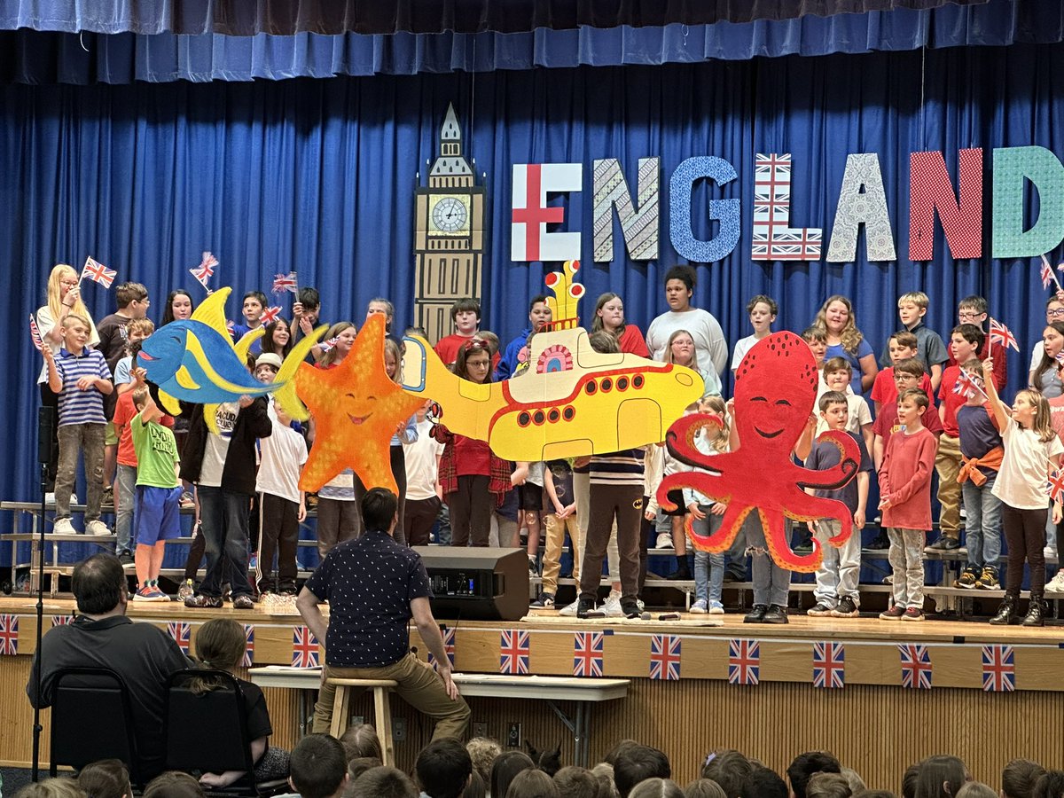 It’s wonderful to step away from academics for a minute and see students getting involved in the arts!!! It was awesome hearing about the British Invasion that The Beatles led in their yellow submarine!!! #supportthearts