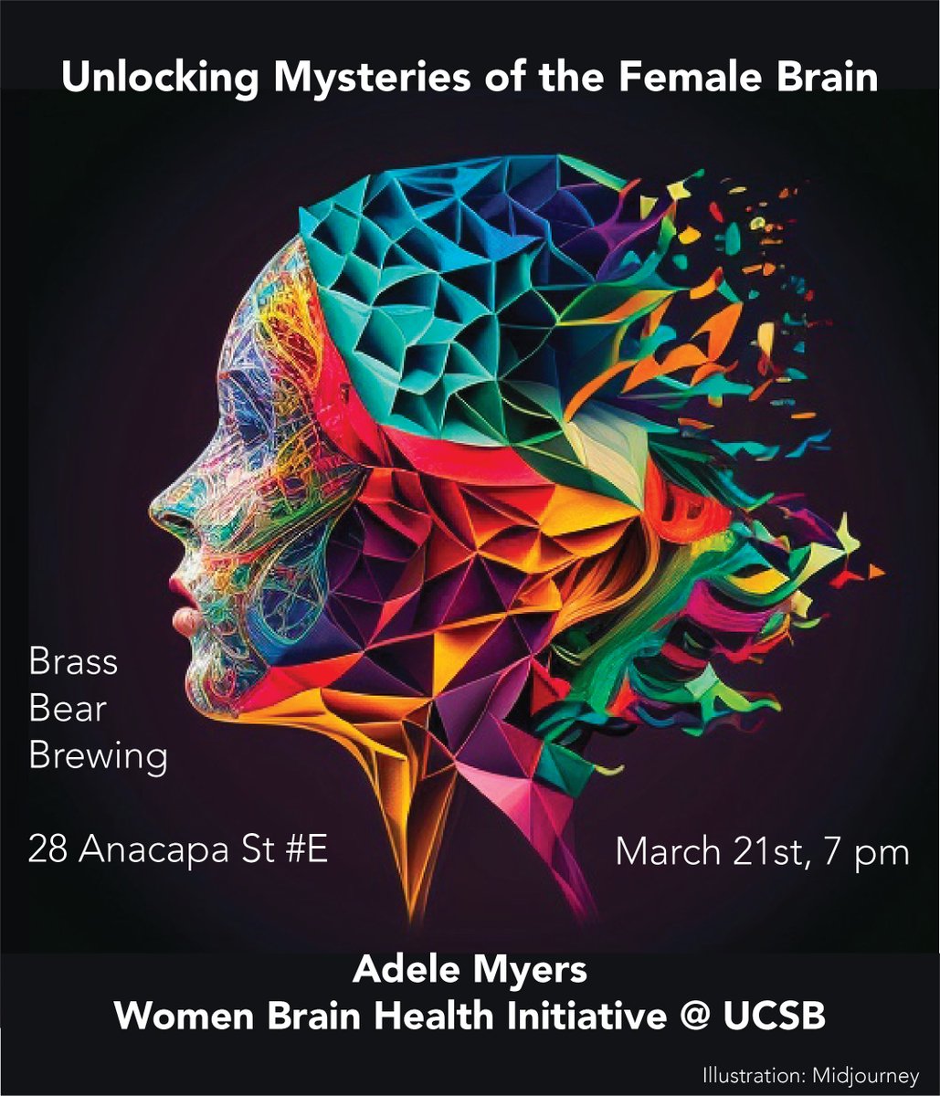 Nina Miolane 🦋 @ninamiolane.bsky.social (@ninamiolane) on Twitter photo Santa Barbara Locals: Fascinating talk happening on March 21st! 🤯
Join <a href="/AdeleMyersPhD/">Adele Myers</a> as she delves into the
understudied field of female reproductive health
and its effects on the brain.
<a href="/ucsantabarbara/">UC Santa Barbara</a> <a href="/ucsbcs/">UCSB Computer Science Department</a> @bioshape_lab <a href="/emilyjacobs/">Emily G. Jacobs 🦋 @emilyjacobs.bsky.social</a> <a href="/caitaylo/">Dr. Caitlin Taylor</a> <a href="/UCSBpsych/">UCSB Psychological and Brain Sciences</a> <a href="/UCSBPhysics/">UCSB Physics</a> Santa Barbara Locals: Fascinating talk happening on March 21st! 🤯
Join <a href="/AdeleMyersPhD/">Adele Myers</a> as she delves into the
understudied field of female reproductive health
and its effects on the brain.
<a href="/ucsantabarbara/">UC Santa Barbara</a> <a href="/ucsbcs/">UCSB Computer Science Department</a> @bioshape_lab <a href="/emilyjacobs/">Emily G. Jacobs 🦋 @emilyjacobs.bsky.social</a> <a href="/caitaylo/">Dr. Caitlin Taylor</a> <a href="/UCSBpsych/">UCSB Psychological and Brain Sciences</a> <a href="/UCSBPhysics/">UCSB Physics</a>