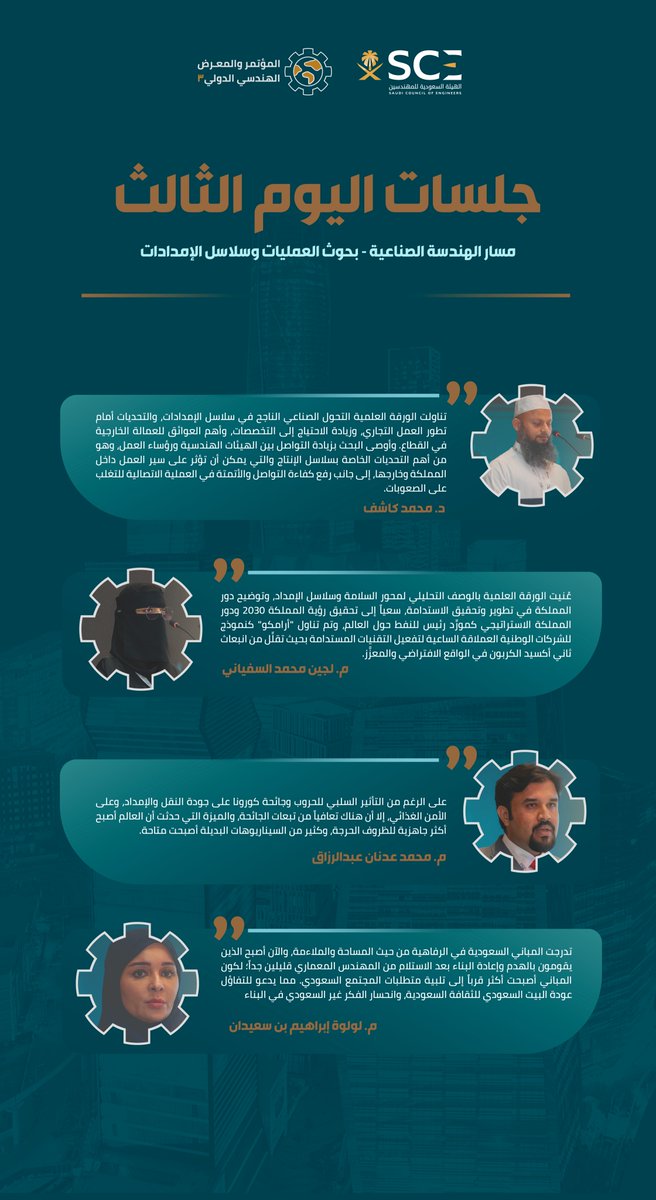 ملخص جلسات اليوم الثالث:

مسار الهندسة الصناعية - بحوث العمليات وسلاسل الإمدادات

#المؤتمر_الهندسي_الدولي3