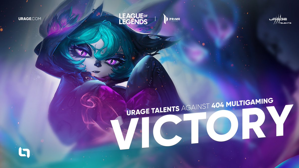 Both games very dominant from start to finish 😍

The uRage Talents win with a clean 2:0 and are now second in Division 4.10 of the <a href="/PrimeLeague/">Die Techniker Prime League</a>! 🤯

GGWP <a href="/404_Multigaming/">404 Multigaming e.V.</a> 🤝

@urage_gaming support buff too strong 💪💪💪

#ITSALLABOUTU | #LETSGODIV