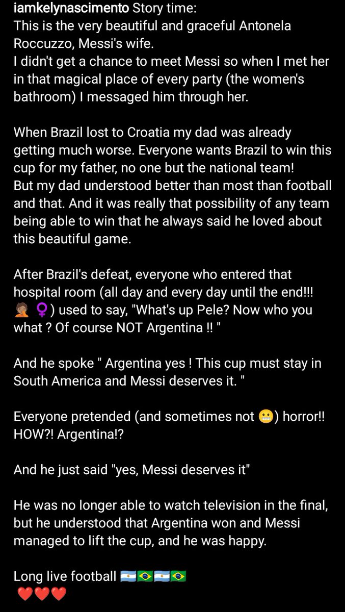 ghanabwoi's tweet photo. Pele's daughter via IG
#Messi https://t.co/L3P8DW63SP