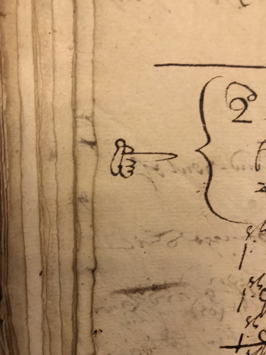 Found some lovely manicules in the Manorial documents I was looking at yesterday.

I always feel they're a bit like the medieval/early-modern equivalent of the highlight pen:

"This bit is important!"