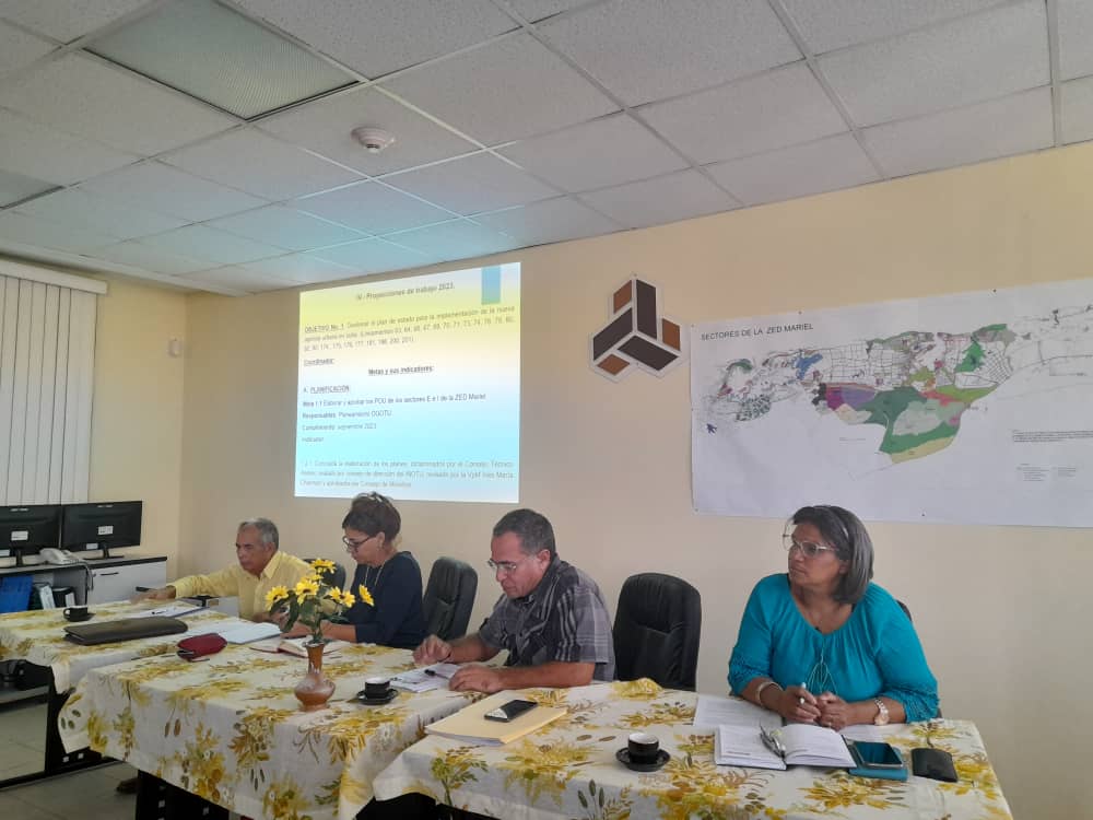 Efectuado en la mañana de hoy la reunión de trabajo con la GOTU ZED Mariel para la evaluación de los resultados de trabajo del año 2022.Muchas metas e indicadores proyectados para avanzar en este año 2023 <a href="/IpfPortal/">Portal INOTU</a>