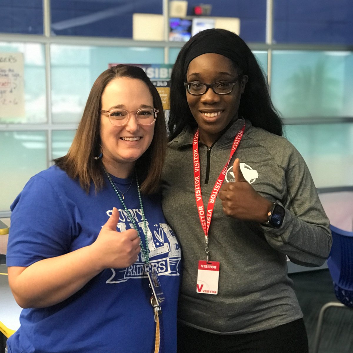 Shout out to our district math instructional coach and Carnegie representative for modeling excellent  teaching strategies in our classroom today! 🌟 <a href="/smslearns/">smslearns</a> @sunnyvaleisd