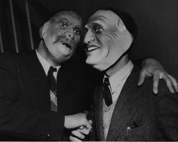 VOODOOBABY8's tweet photo. The editor and assistant editor of Voodoo Baby discussing what should be in issue 5. Tits and horror was their conclusion. #horror #tits #bööbs #horrormovies #scary #badfilms #movies #masks #weirdmasks #bizarre #horrorart #lornamorgan #vintageglamour https://t.co/nJ8vaJDb66