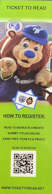 KAVprincipal's tweet photo. On Thursday, the Worcester Bravehearts and Railers mascots joined our whole-school meeting to launch their Ticket-To-Read challenge! Look for log-in info in tomorrow's newsletter! Thank you, Mrs. Collins!  #teamNeary https://t.co/P0BXpNsM3q