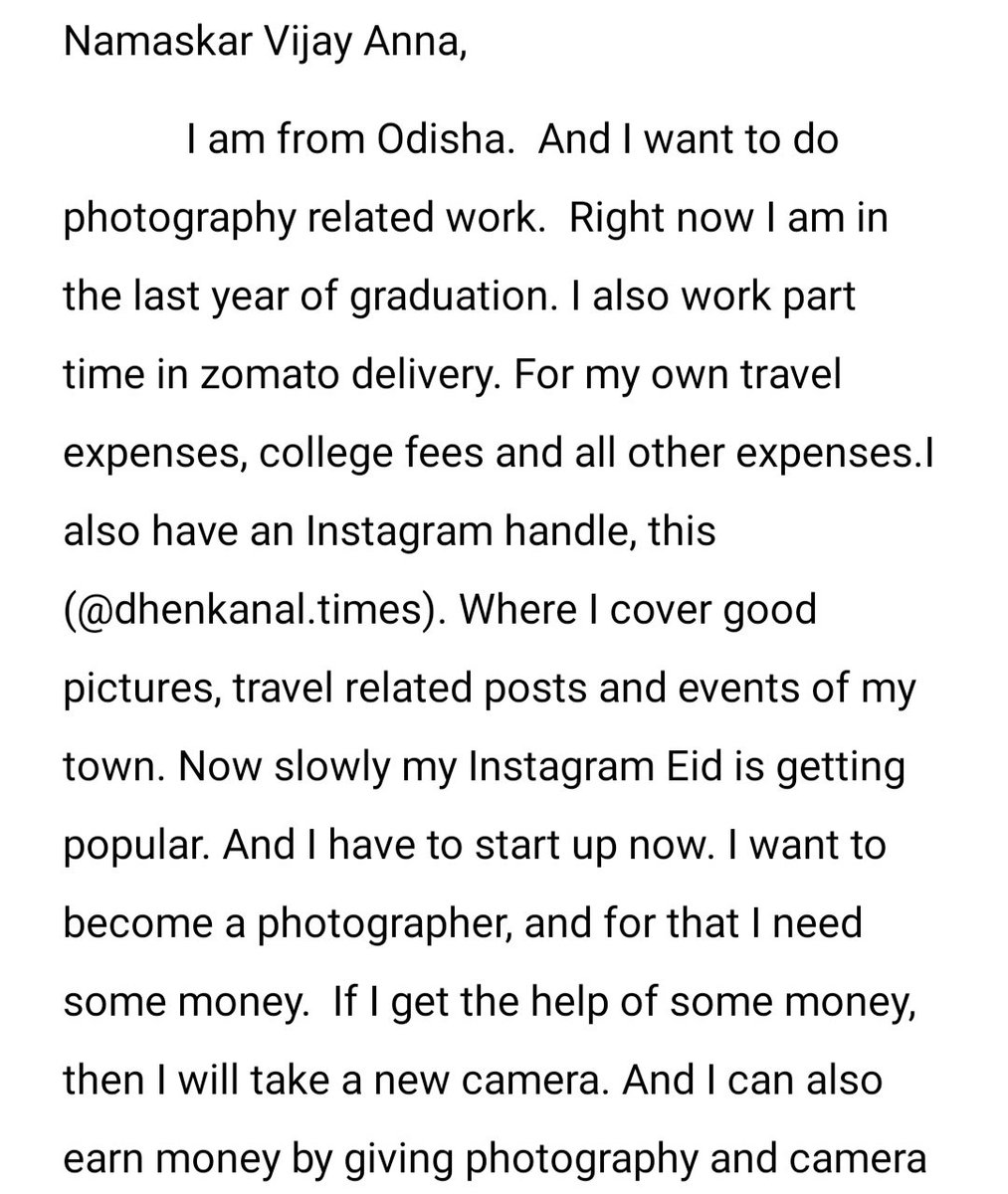 TDeverakondaFOD's tweet photo. Namaskar @TheDeverakonda Anna ❤️.
Today is the second day I count, Couldn't come for last few days due to work. All the fans of #VijayDevarakonda anna. Brothers, please help me to spread my voice to him. Anna,I wish someday my voice reaches you 🙏🏼.
Day- 2,03-03-23. https://t.co/MxxAOI9ODx