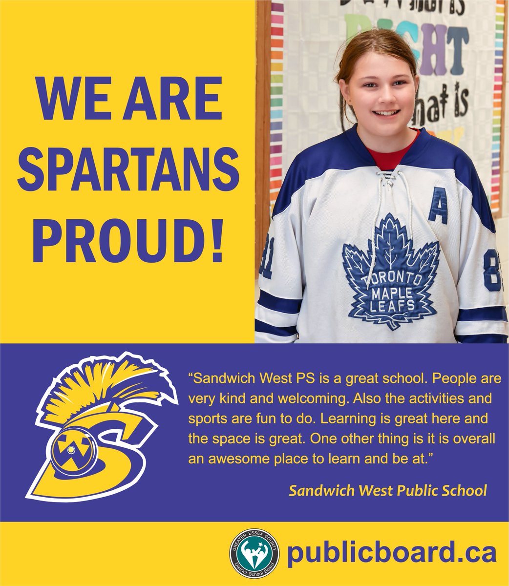 kathlearn's tweet photo. Showcasing our awesome students and staff at Sandwich West PS. If your child was born in 2019, register for Junior Kindergarten. https://t.co/D9XwreDGSx