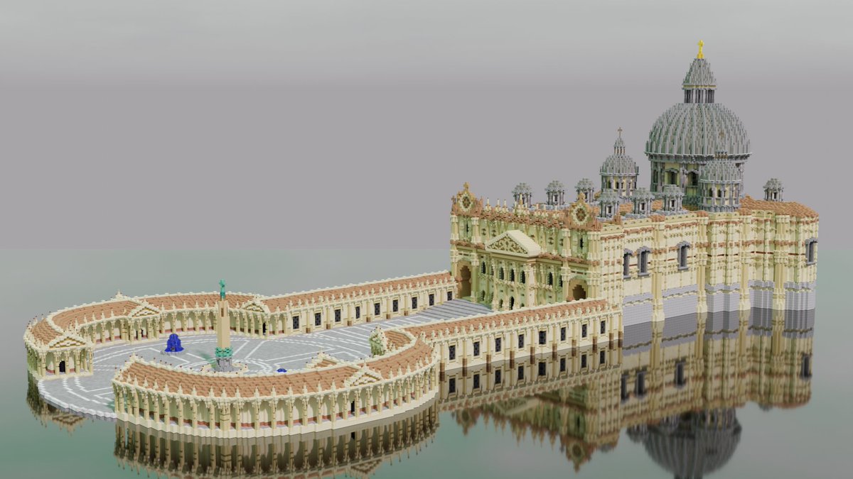 FrostBeertje's tweet image. So I might've forgot Twitter for a while, Made a build in the meantime though! It's not perfect but very closely inspired by the Vatican. 

#Minecraft #Minecraftbuilds #minecraft建築コミュ