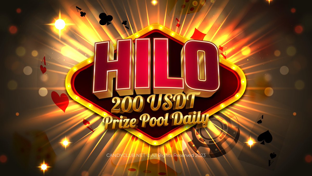 Play #HILO &amp; Win 2️⃣0️⃣0️⃣ #USDT today! 

💰 200 USDT prize pool
🥳 10 Winners daily 
⚡️ Win everyday in Mar #CandyMarch

Sign up today and get a registration bonus👇🏻 candyclubgames.co/candyclub1000U…