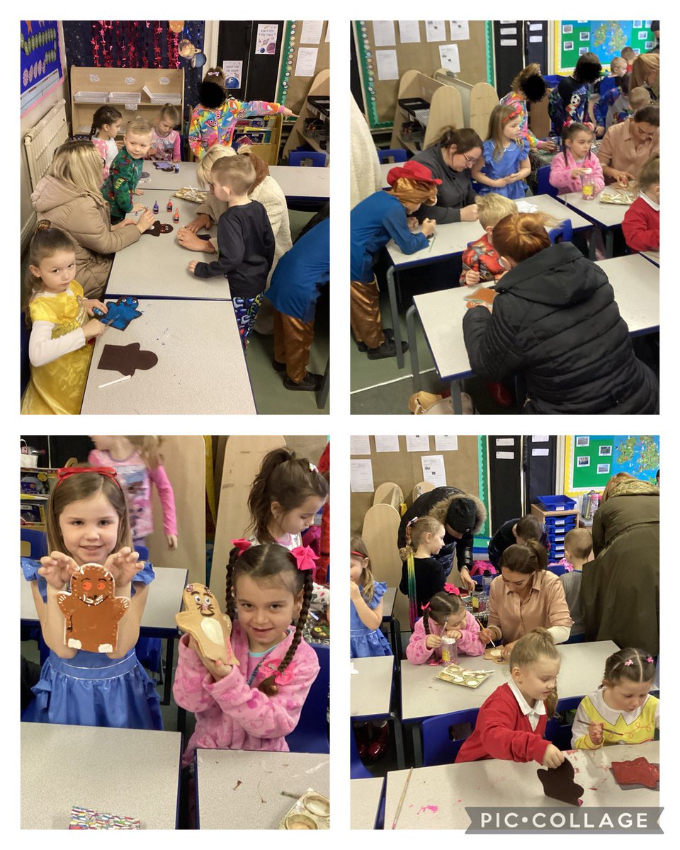TISycamoreClass's tweet photo. 📚World Book Day 2023! 
We started the day by reading The Gruffalo and making some Gruffalo inspired puppets with our grown ups! https://t.co/JiCyrshNdA