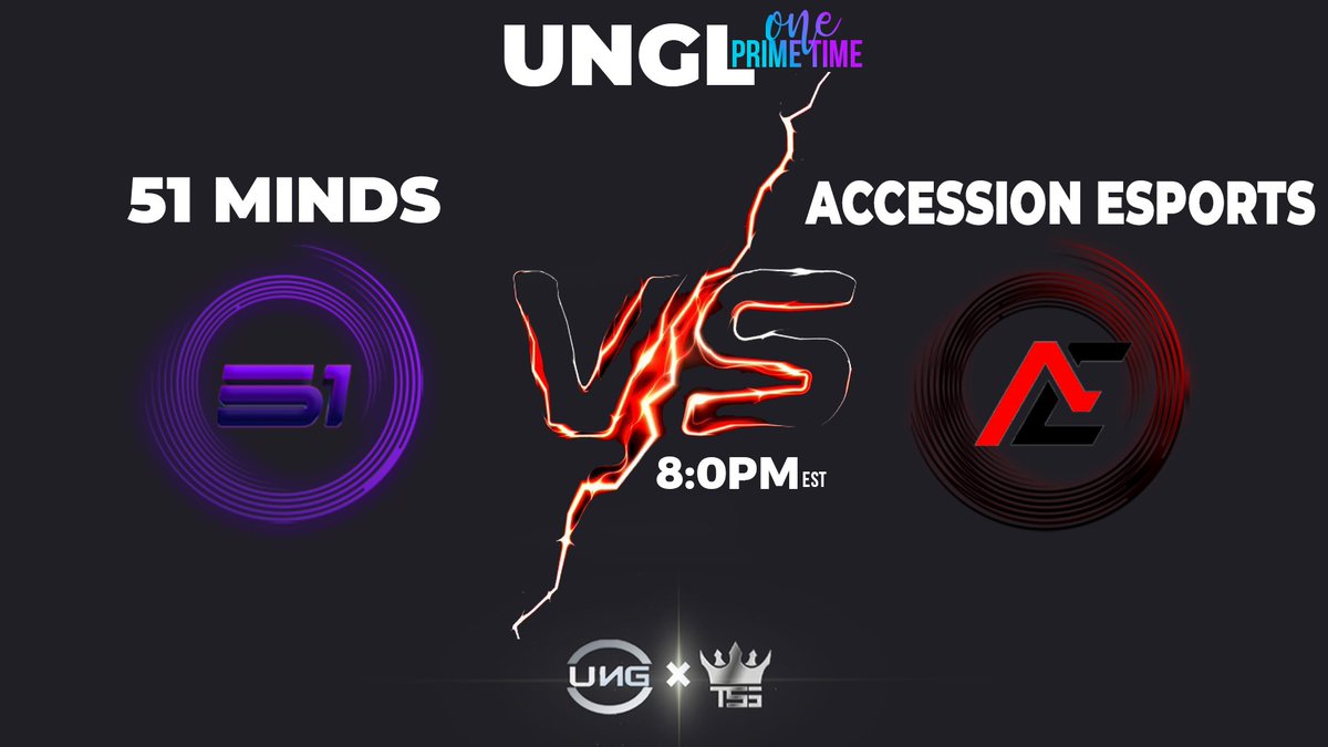 🚨 BOTH TEAMS FROM SEASON 1 GO AGAINST EACH OTHER TONIGHT ‼️ 

<a href="/Team51Minds/">51MINDS</a> ⚔️ <a href="/AccessionGG/">Accession Esports</a> 

⏰- TONIGHT 8:00 PM EST I 
📺- twitch.tv/upnextg4ming
📺- kick.com/upnextgaming

🎙️- @LuckyGill_ 
 🎙️- <a href="/Joken_21/">joken</a> 

🔺#UNGL X @TSSgg_