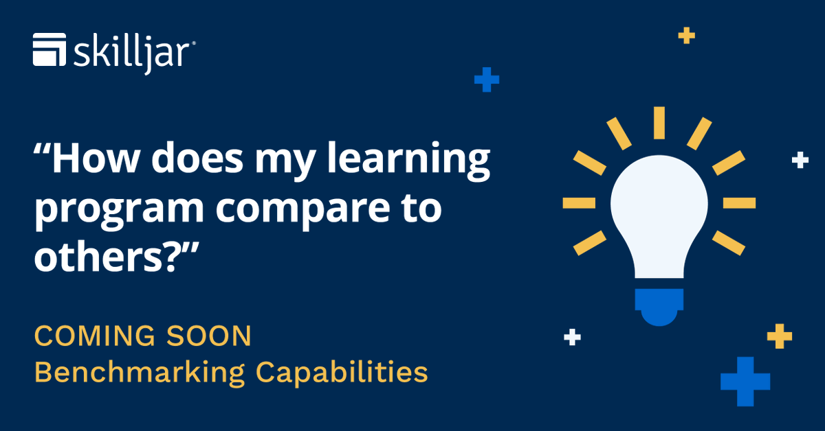 Stay tuned to see how Skilljar is creating a self-service solution to the most common question our CSMs receive—how an organization's learning program compares to its peers! 💡