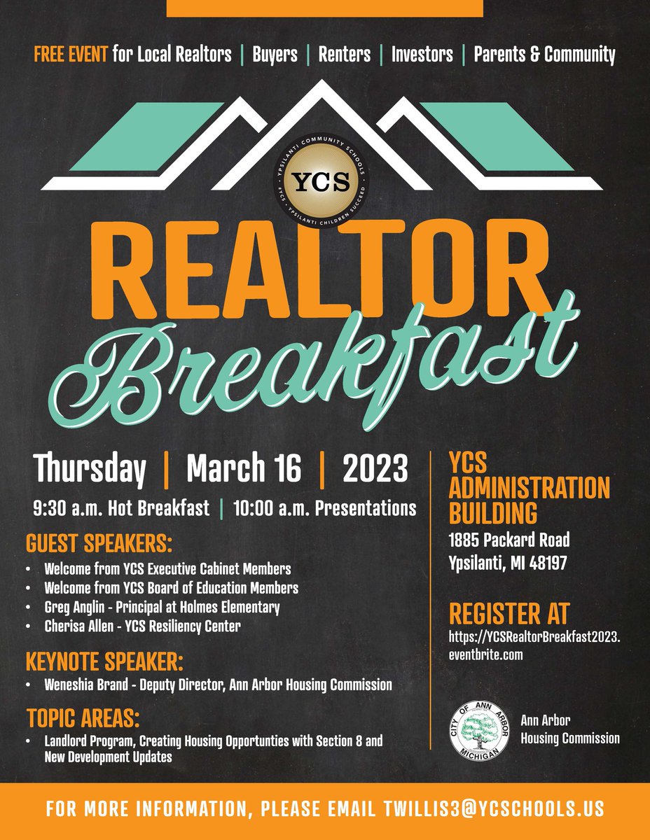 Learn about efforts to extend affordable rental and homeownership opportunities to families in the community! This FREE event will feature leaders serving at YCS and our Deputy Director, Weneshia Brand, as keynote speaker. To register, visit: YCSRealtorBreakfast2023.eventbrite.com