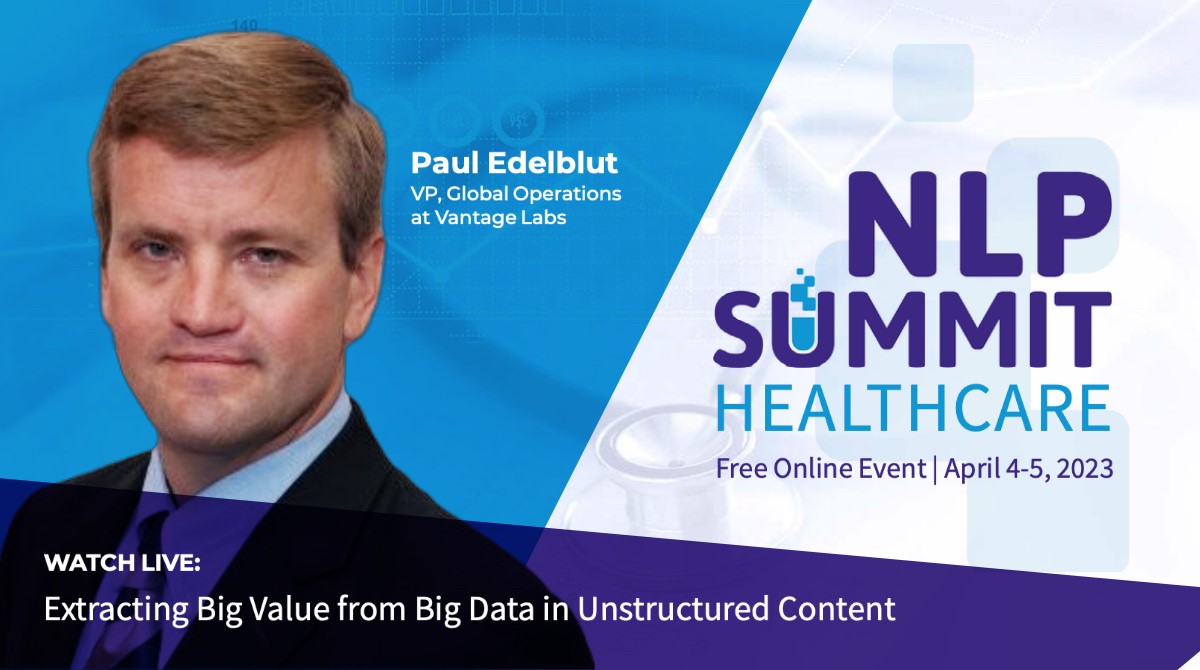 Join me for my talk about Extracting Big Value from Big Data at #NLPSummit April 4-5 by @JohnSnowLabs! Immersive content focusing on #NLP applications in healthcare & life sciences. nlpsummit.org  iseek.ai #AI #NLU #NLP @phelanrfp  #medicalinformation