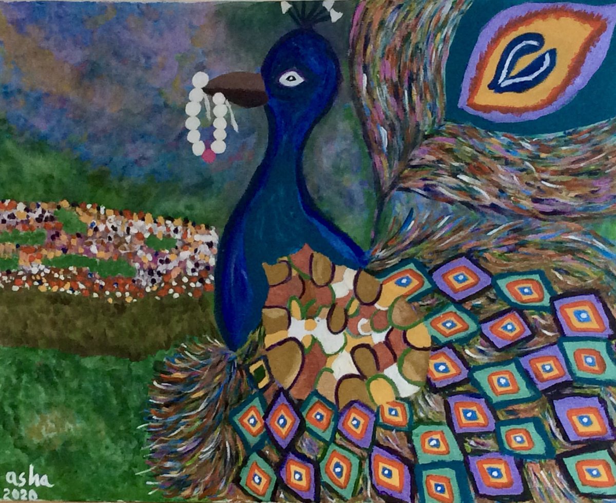 🎨: Geometric Peacock
Asha Naik [booth #S107]
24 x 30 in.

Shop more &gt; hubs.la/Q01D-CDL0

#ArtexpoNewYork #Artexpo #AshaNaik #GeometricPeacock #Peacock #ContemporaryArt #ArtFair #NewYorkArtFair #Pier36