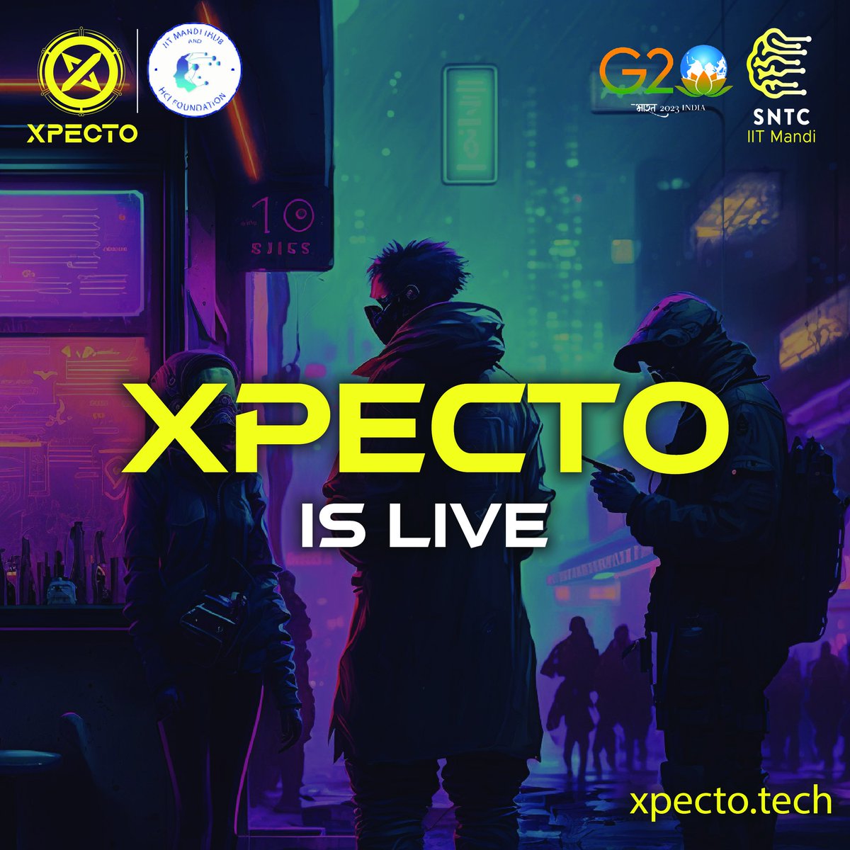 XpectoTech's tweet image. Tech enthusiasts, get ready to witness the ultimate celebration of innovation and technology! Xpecto, the much-awaited tech fest of IIT Mandi, is now live. Let&apos;s gear up for some exciting events, engaging key talks, and endless learning opportunities. 
#Xpecto #TechFest #IITMandi