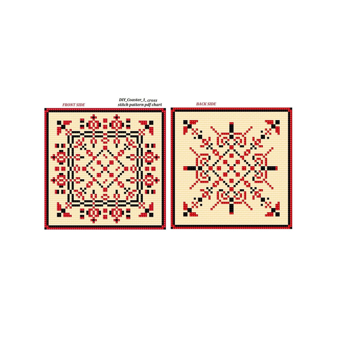 Sukanyam1712's tweet photo. Biscornu Coaster Cross Stitch Pattern Chart 1 Red Black DIY Instant Pdf Chart Housewarming Counted Greeting Card Download Beginner Diy Deco https://t.co/Ztv2CtRNqm #Crossstitchfurnish #Etsy #HomeDecorPattern https://t.co/EBBVUNcd9X